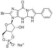 BETA-PHENYL-1, N2-ETHENO-8-BROMOGUANOSINE-3',5'-CYCLIC MONOPHOSPHOROTHIOATE, RP-ISOMER SODIUM SALT CAS#: 172806-20-1
