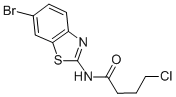 BUTANAMIDE, N-(6-BROMO-2-BENZOTHIAZOLYL)-4-CHLORO- CAS#: 352703-13-0