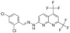 Benzaldehyde, 2,4-dichloro-, [5,7-bis(trifluoromethyl)-1,8-naphthyridin-2-yl]hydrazone (9CI) CAS#: 338773-17-4