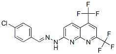 Benzaldehyde, 4-chloro-, [5,7-bis(trifluoromethyl)-1,8-naphthyridin-2-yl]hydrazone (9CI) CAS#: 338773-23-2