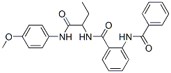 Benzamide, 2-(benzoylamino)-N-[1-[[(4-methoxyphenyl)amino]carbonyl]propyl]- (9CI) CAS#: 384344-82-5