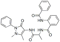 Benzamide, 2-(benzoylamino)-N-[2-[(2,3-dihydro-1,5-dimethyl-3-oxo-2-phenyl-1H-pyrazol-4-yl)amino]-1-methyl-2-oxoethyl]- (9CI) CAS#: 384344-81-4