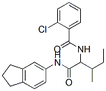 Benzamide, 2-chloro-N-[1-[[(2,3-dihydro-1H-inden-5-yl)amino]carbonyl]-2-methylbutyl]- (9CI) CAS#: 335249-65-5