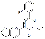 Benzamide, N-[1-[[(2,3-dihydro-1H-inden-5-yl)amino]carbonyl]-2-methylbutyl]-2-fluoro- (9CI) CAS#: 335249-66-6