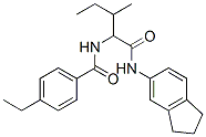 Benzamide, N-[1-[[(2,3-dihydro-1H-inden-5-yl)amino]carbonyl]-2-methylbutyl]-4-ethyl- (9CI) CAS#: 356054-68-7