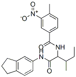 Benzamide, N-[1-[[(2,3-dihydro-1H-inden-5-yl)amino]carbonyl]-2-methylbutyl]-4-methyl-3-nitro- (9CI) CAS#: 356054-66-5