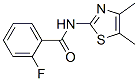 Benzamide, N-(4,5-dimethyl-2-thiazolyl)-2-fluoro- (9CI) CAS#: 327078-80-8