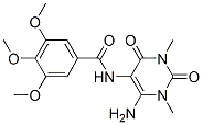Benzamide, N-(6-amino-1,2,3,4-tetrahydro-1,3-dimethyl-2,4-dioxo-5-pyrimidinyl)-3,4,5-trimethoxy- CAS#: 166115-72-6