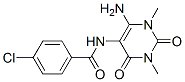 Benzamide, N-(6-amino-1,2,3,4-tetrahydro-1,3-dimethyl-2,4-dioxo-5-pyrimidinyl)-4-chloro- CAS#: 166115-74-8