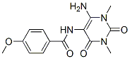 Benzamide, N-(6-amino-1,2,3,4-tetrahydro-1,3-dimethyl-2,4-dioxo-5-pyrimidinyl)-4-methoxy- CAS#: 166115-69-1
