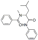 Benzamide, N-methyl-N-[3-methyl-1-[(phenylamino)carbonyl]butyl]- (9CI) CAS#: 67368-36-9