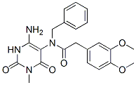 Benzeneacetamide, N-(4-amino-1,2,3,6-tetrahydro-1-methyl-2,6-dioxo-5-pyrimidinyl)-3,4-dimethoxy-N-(phenylmethyl)- CAS#: 167299-18-5