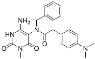 Benzeneacetamide, N-(4-amino-1,2,3,6-tetrahydro-1-methyl-2,6-dioxo-5-pyrimidinyl)-4-(dimethylamino)-N-(phenylmethyl)- CAS#: 167299-16-3