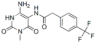 Benzeneacetamide, N-(4-amino-1,2,3,6-tetrahydro-1-methyl-2,6-dioxo-5-pyrimidinyl)-4-(trifluoromethyl)- CAS#: 167299-45-8
