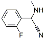 Benzeneacetonitrile, 2-fluoro-alpha-(methylamino)- (9CI) CAS#: 370554-90-8