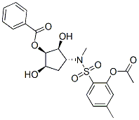 Benzenesulfonamide, N-2-(acetyloxy)methyl-4-(benzoyloxy)-3,5-dihydroxycyclopentyl-4-methyl-, 1S-(1.alpha.,2.beta.,3.alpha.,4.beta.,5.alpha.)- CAS#: 165375-24-6