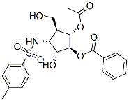 Benzenesulfonamide, N-3-(acetyloxy)-4-(benzoyloxy)-5-hydroxy-2-(hydroxymethyl)cyclopentyl-4-methyl-, 1S-(1.alpha.,2.beta.,3.alpha.,4.beta.,5.alpha.)- CAS#: 165375-23-5