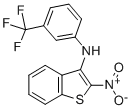 Benzo(b)thiophen-3-amine, 2-nitro-N-(3-(trifluoromethyl)phenyl)- CAS#: 149338-13-6