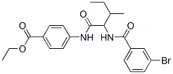 Benzoic acid, 4-[[2-[(3-bromobenzoyl)amino]-3-methyl-1-oxopentyl]amino]-, ethyl ester (9CI) CAS#: 334830-40-9