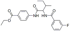 Benzoic acid, 4-[[2-[(3-fluorobenzoyl)amino]-3-methyl-1-oxopentyl]amino]-, ethyl ester (9CI) CAS#: 334830-39-6
