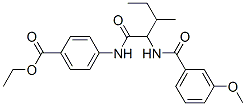 Benzoic acid, 4-[[2-[(3-methoxybenzoyl)amino]-3-methyl-1-oxopentyl]amino]-, ethyl ester (9CI) CAS#: 334830-48-7