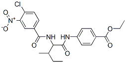 Benzoic acid, 4-[[2-[(4-chloro-3-nitrobenzoyl)amino]-3-methyl-1-oxopentyl]amino]-, ethyl ester (9CI) CAS#: 334830-43-2
