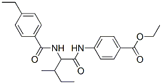 Benzoic acid, 4-[[2-[(4-ethylbenzoyl)amino]-3-methyl-1-oxopentyl]amino]-, ethyl ester (9CI) CAS#: 334830-49-8