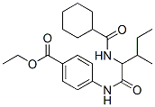 Benzoic acid, 4-[[2-[(cyclohexylcarbonyl)amino]-3-methyl-1-oxopentyl]amino]-, ethyl ester (9CI) CAS#: 334791-96-7