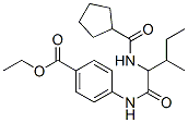 Benzoic acid, 4-[[2-[(cyclopentylcarbonyl)amino]-3-methyl-1-oxopentyl]amino]-, ethyl ester (9CI) CAS#: 334830-42-1