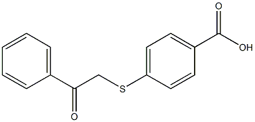 Benzoic acid, 4-[(2-oxo-2-phenylethyl)thio]- CAS#: 681824-28-2