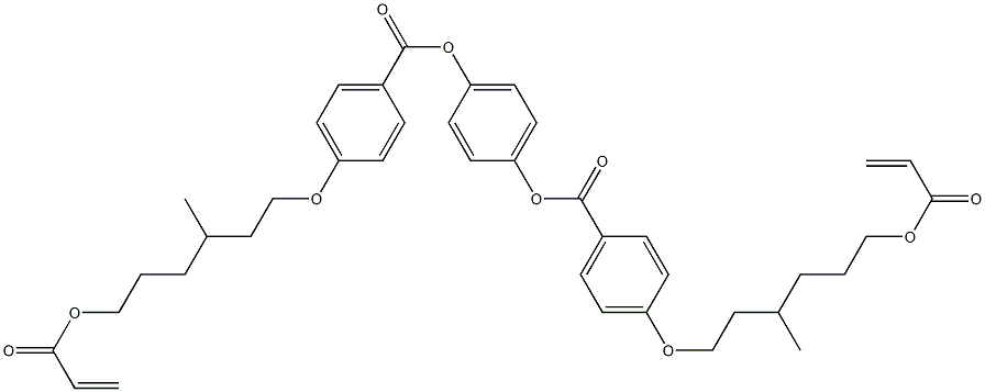 Benzoic acid, 4-[[3-Methyl-6-[(1-oxo-2-propenyl)oxy]hexyl]oxy]-, 1,4-phenylene ester CAS#: 150809-89-5