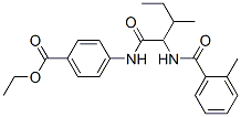 Benzoic acid, 4-[[3-methyl-2-[(2-methylbenzoyl)amino]-1-oxopentyl]amino]-, ethyl ester (9CI) CAS#: 334830-32-9