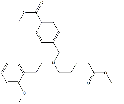 Benzoic acid, 4-[[(5-ethoxy-5-oxopentyl)[2-(2-Methoxyphenyl)ethyl]aMino]Methyl]-, Methyl ester CAS#: 329774-41-6