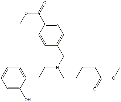 Benzoic acid,4-[[[2-(2-hydroxyphenyl)ethyl](5-Methoxy-5-oxopentyl)aMino]Methyl]-, Methyl ester CAS#: 329774-42-7