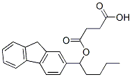 Butanedioic acid 1-hydrogen 4-[1-(9H-fluoren-2-yl)pentyl] ester CAS#: 41945-54-4
