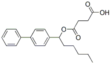 Butanedioic acid hydrogen 1-(1-[1,1'-biphenyl]-4-ylhexyl) ester CAS#: 42011-21-2