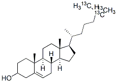 CHOLESTEROL-25,26,27-13C3 CAS#: 335080-97-2
