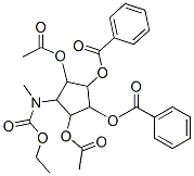 Carbamic acid, 2-(acetyloxy)-5-(acetyloxy)methyl-3,4-bis(benzoyloxy)cyclopentyl-, ethyl ester, 1S-(1.alpha.,2.alpha.,3.beta.,4.alpha.,5.beta.)- CAS#: 165375-28-0