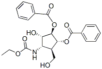 Carbamic acid, 3,4-bis(benzoyloxy)-2-hydroxy-5-(hydroxymethyl)cyclopentyl-, ethyl ester, 1S-(1.alpha.,2.alpha.,3.beta.,4.alpha.,5.beta.)- CAS#: 165375-27-9