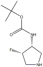 Carbamic acid, [(3R,4S)-4-fluoro-3-pyrrolidinyl]-, 1,1-dimethylethyl ester, rel- CAS#: 169750-42-9