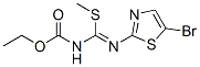 Carbamic  acid,  [[(5-bromo-2-thiazolyl)imino](methylthio)methyl]-,  ethyl  ester  (9CI) CAS#: 41228-34-6