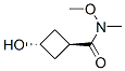 Cyclobutanecarboxamide, 3-hydroxy-N-methoxy-N-methyl-, trans- (9CI) CAS#: 171549-82-9