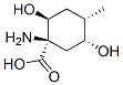 Cyclohexanecarboxylic acid, 1-amino-2,5-dihydroxy-4-methyl-, (1R,2S,4S,5R)- CAS#: 367507-94-6