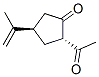 Cyclopentanone, 2-acetyl-4-(1-methylethenyl)-, (2S-trans)- (9CI) CAS#: 165067-79-8