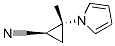 Cyclopropanecarbonitrile, 2-methyl-2-(1H-pyrrol-1-yl)-, trans- (9CI) CAS#: 165059-79-0