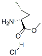 Cyclopropanecarboxylic acid, 1-amino-2-methyl-, methyl ester, hydrochloride, trans- (9CI) CAS#: 156258-66-1