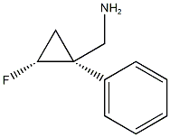 Cyclopropanemethanamine, 2-fluoro-1-phenyl-, (1R,2R)-rel- (9CI) CAS#: 681806-70-2