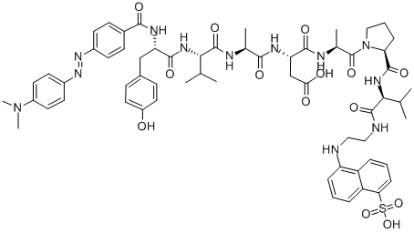 DABCYL-TYR-VAL-ALA-ASP-ALA-PRO-VAL-EDANS CAS#: 161877-70-9