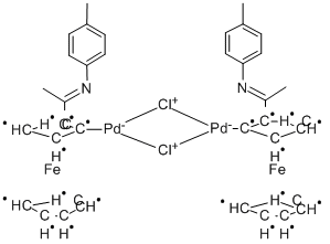 DI-M-CHLOROBIS[2-[1-[(4-METHYLPHENYL)IMINO]ETHYL]FERROCENYL-C,N]DI-PALLADIUM CAS#: 156279-08-2