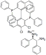 DICHLORO[(R)-(+)-2,2'-BIS(DIPHENYLPHOSPHINO)-1,1'-BINAPHTHYL][(1R,2R)-(+)-1,2-DIPHENYLETHYLENEDIAMINE]RUTHENIUM (II) CAS#: 329735-87-7